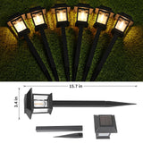 Solar Lights for Outside,10 Pack Waterproof Solar Garden Lights, Auto On/Off Solar Pathway