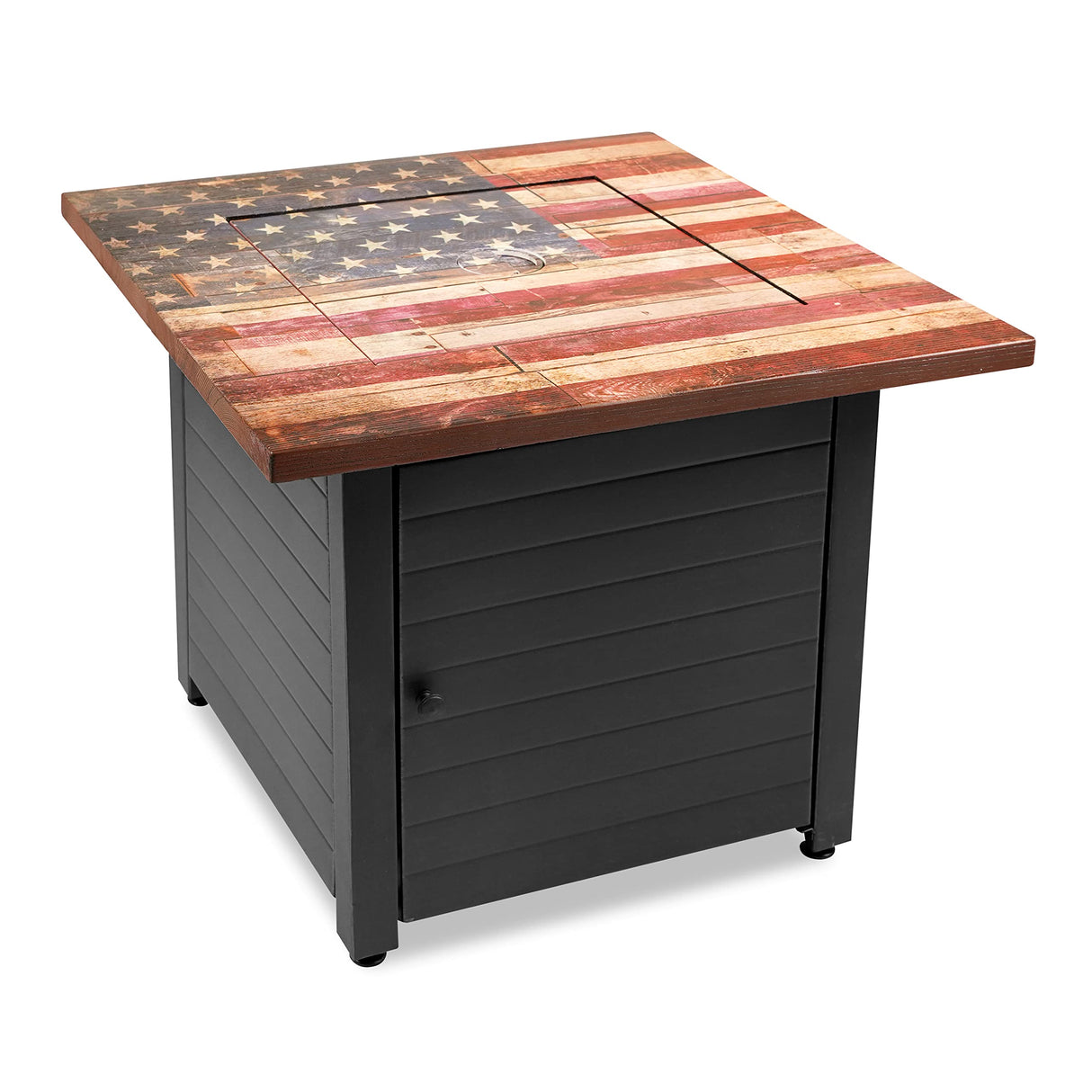 The Liberty, Square 30" Outdoor Propane Fire Pit - Bircata