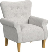 Home Decor  Upholstered Rolled Arm Wingback Living Room & Bedroom Accent Chair