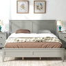 Queen Size Platform Bed Frame with Headboard