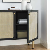 6200-BLK Chaucer Accent Cabinet, Black