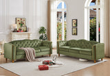 78" Velvet Sofa Couch, Soft 3 Seater Sofa Couche for Living Room, Button Tufted Comfy