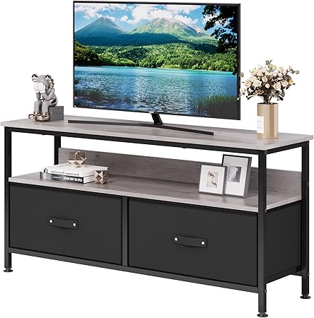 Dresser TV Stand, Entertainment Center with Storage, 55 Inch TV Stand for Bedroom