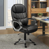 Leather High Back Office Chair Ergonomic Executive Office Chair Swivel Computer Desk