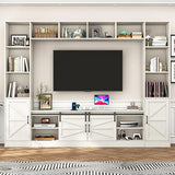 103" Farmhouse Wall Unit TV Stand with Storage for TVs up to 80"
