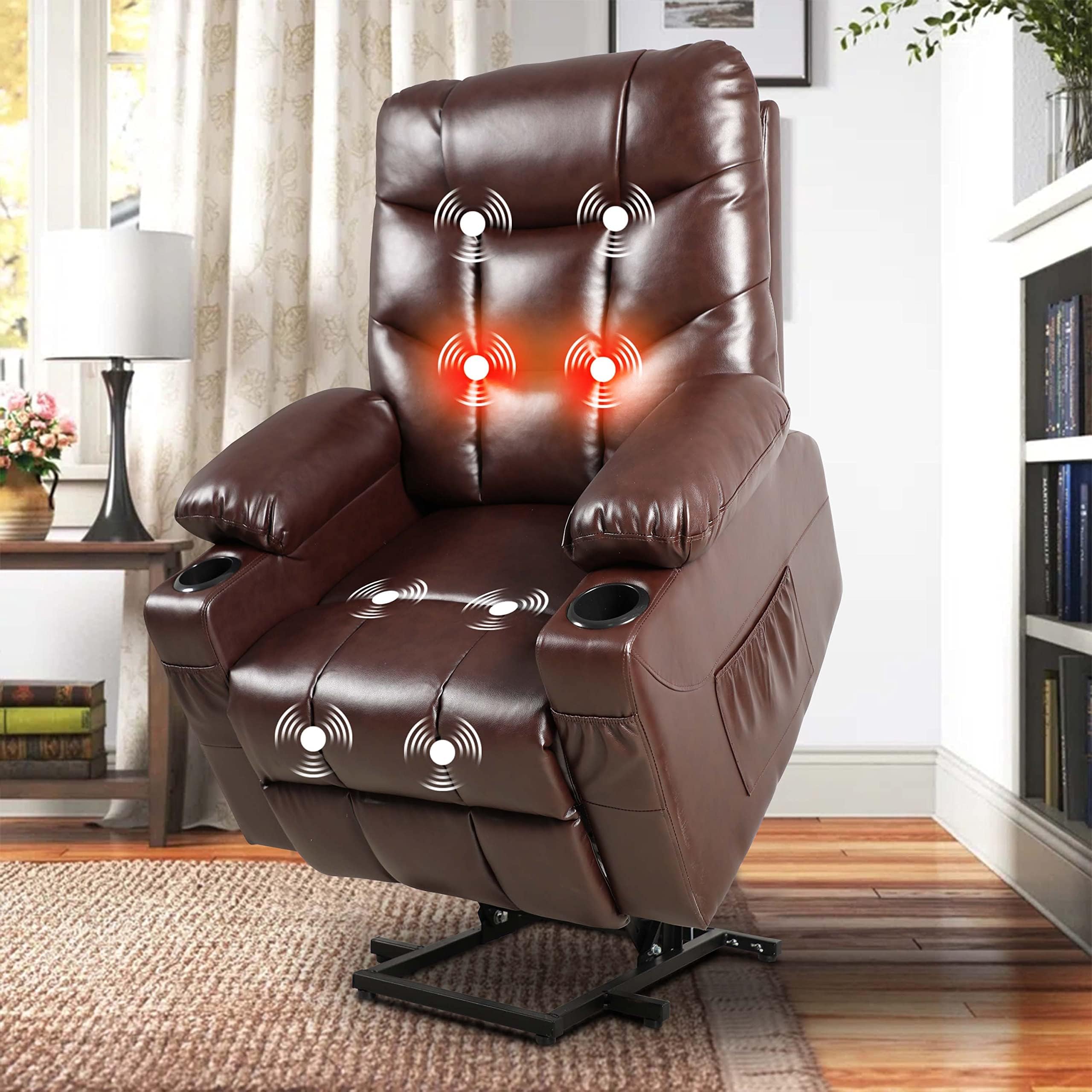 EaseMotion Power Lift Recliner Chair – Cup Holders & Wired Control
