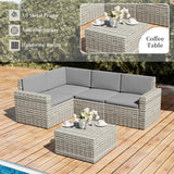 Outdoor Patio Furniture, Wicker Patio Conversation Set, Modular Patio Furniture Sets