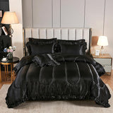 Comforter Set with Sheet Set Queen 8 Pieces Light Pink Bedding Set