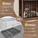 Modern Dog Crate Furniture with Charging Station - 38 Inch