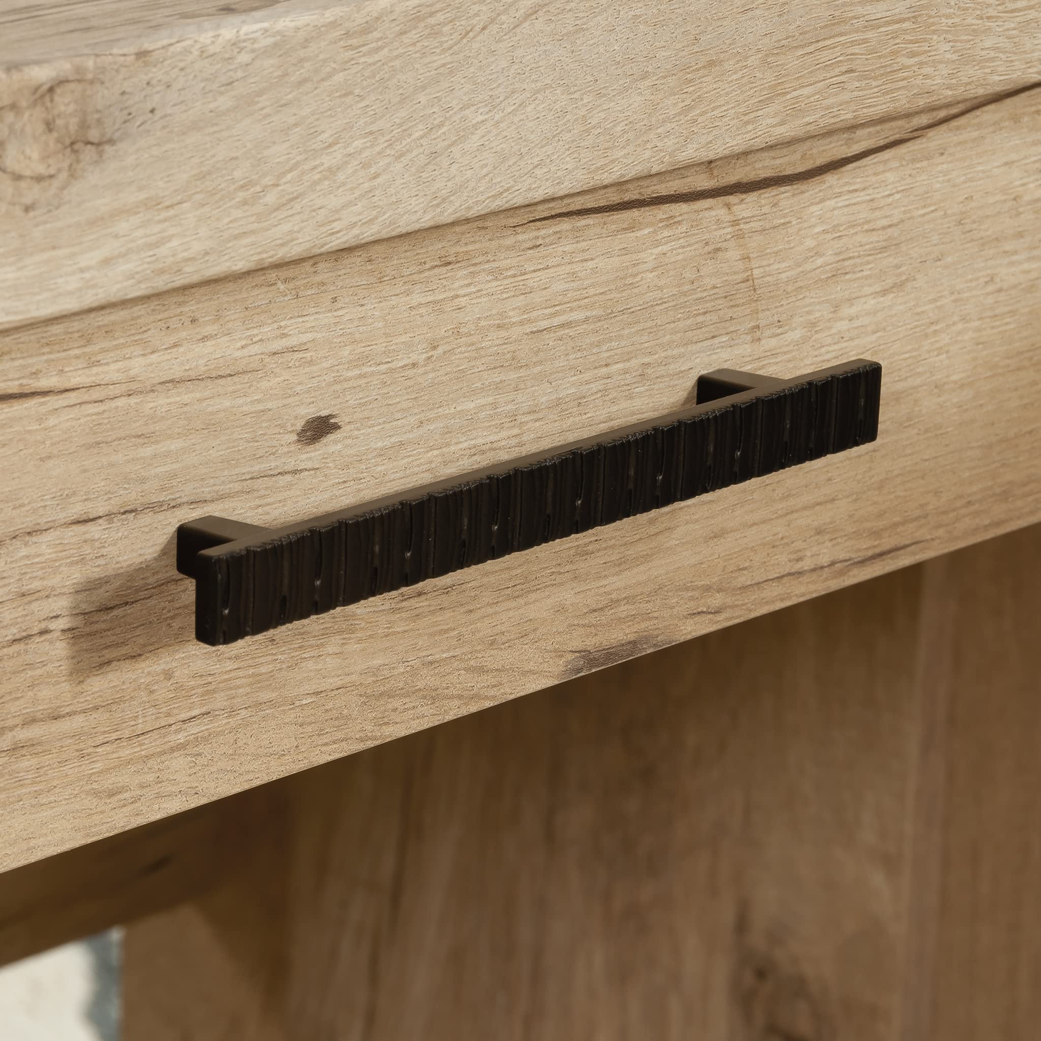 Pacific View L-Desk, L: 58.47" x W: 58.43" x H: 29.92"