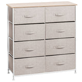 38.31" High Steel Frame/Wood Top Storage Dresser Furniture Unit