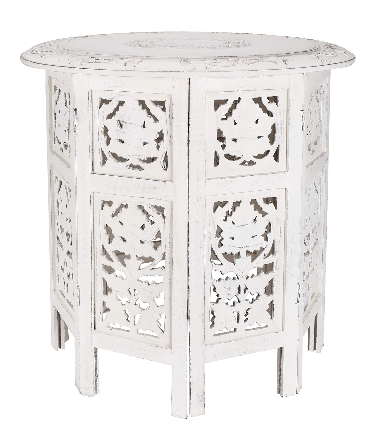 Side Table, Small Table, Side Tables Living Room, Round Side Table, Altar Table, Carved