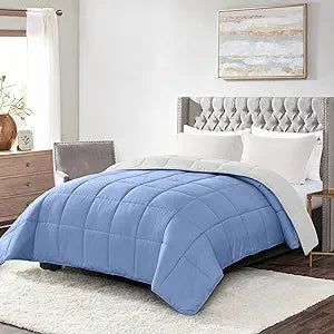 Lightweight Twin Comforter - Grey Down Alternative Comforters Twin Size Bed,