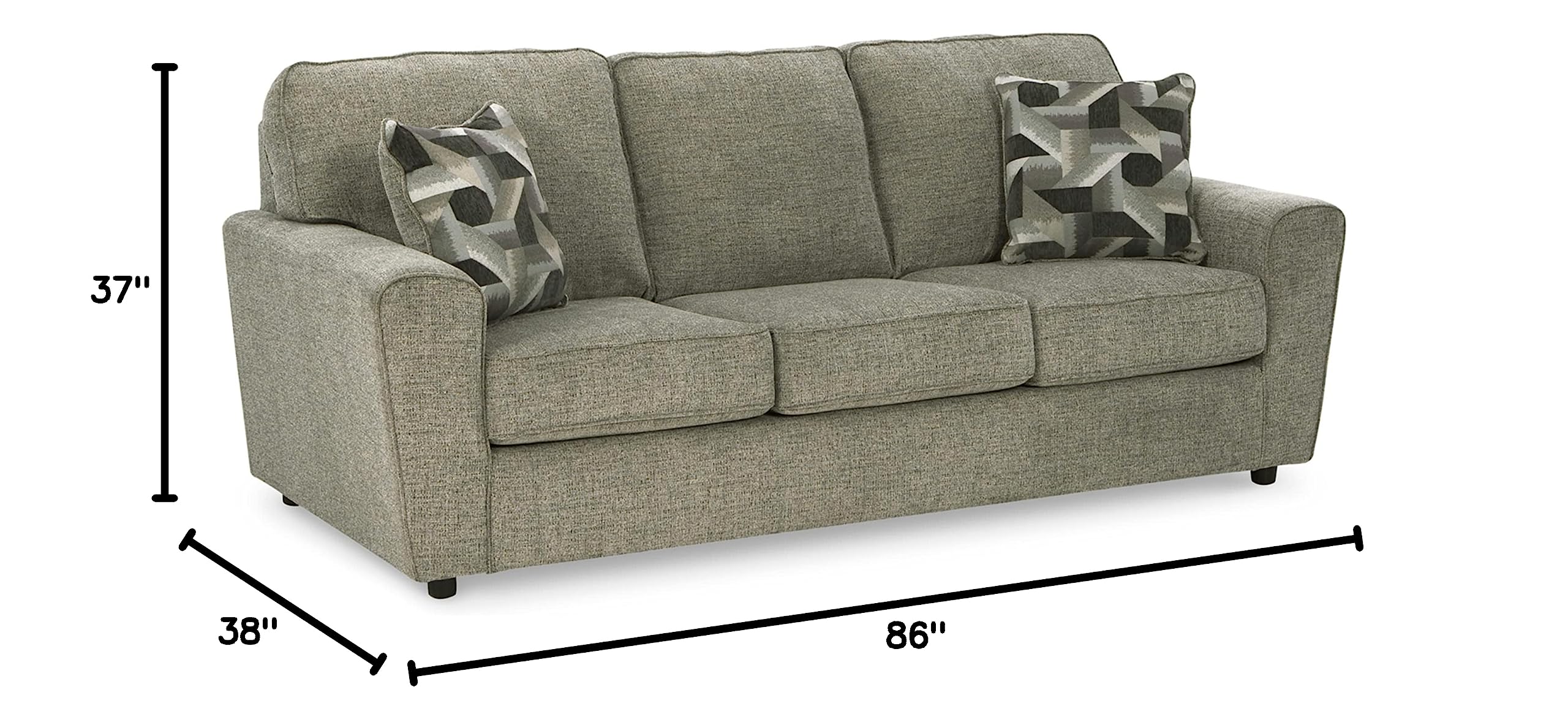 Cascilla Casual Sofa, Light Gray