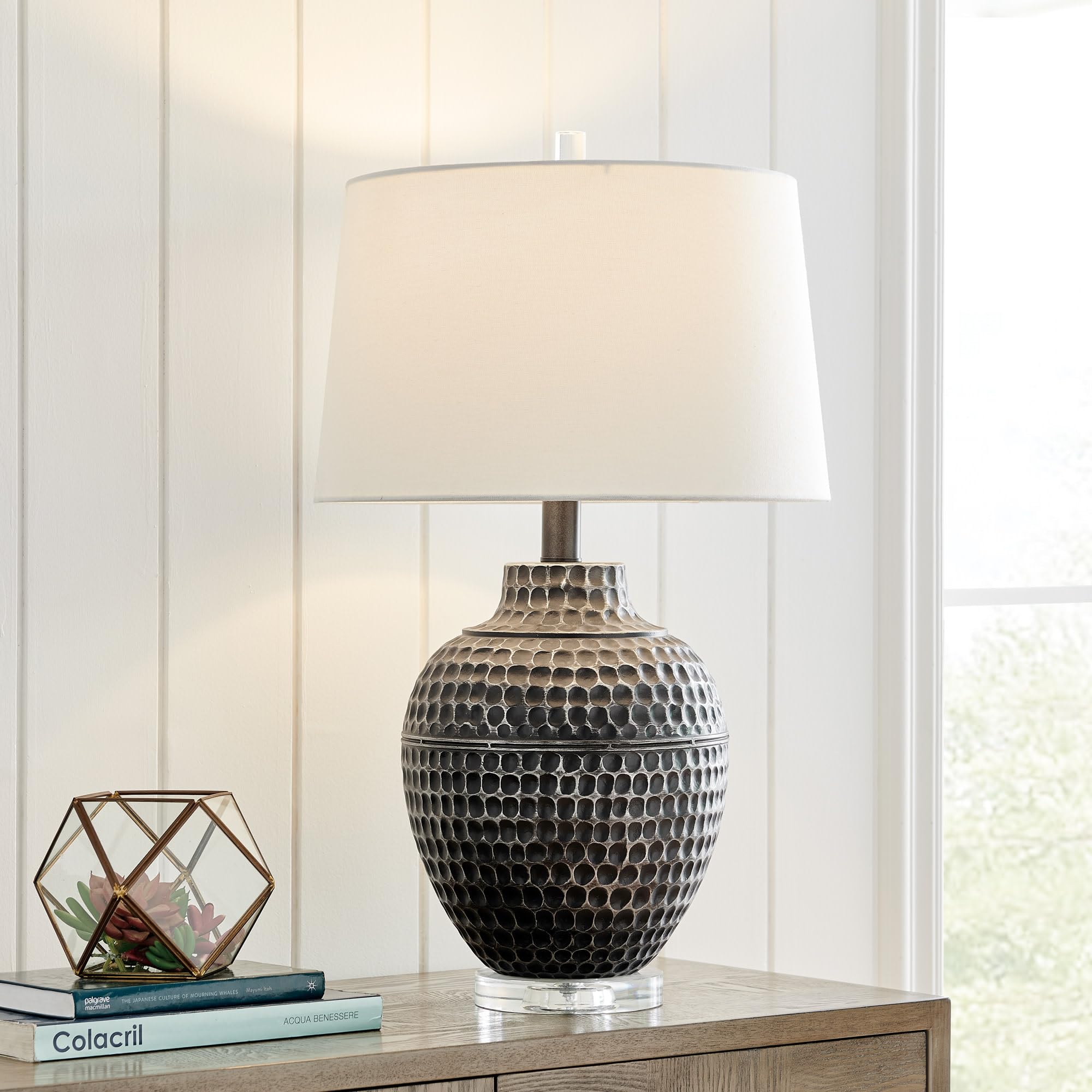 28" Dark Brown Jug Table Lamp