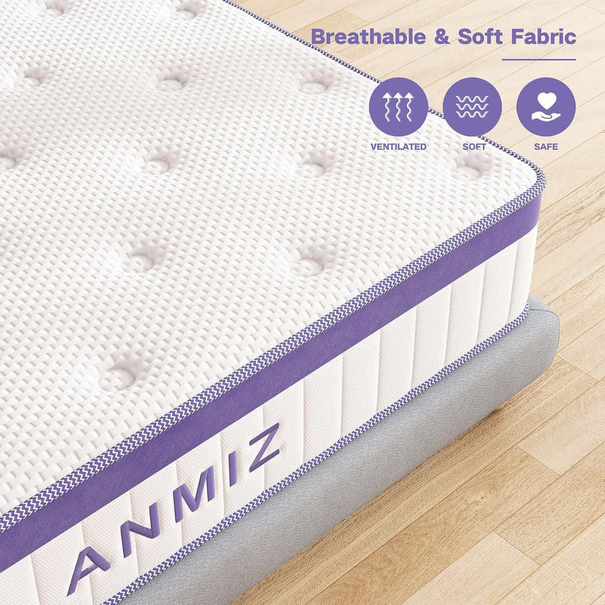 Queen Mattress, 10 inch Hybrid Queen Size Mattress with Gel Memory Foam