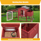 Wooden Chicken Coop Cage Outdoor Indoor Hen House