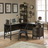 Steel River Rustic Industrial Style L-Shaped Corner Desk