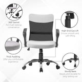 Mid Back Ergonomic Desk Chair Swivel Mesh Fabric Computer Office Chair with Backrest