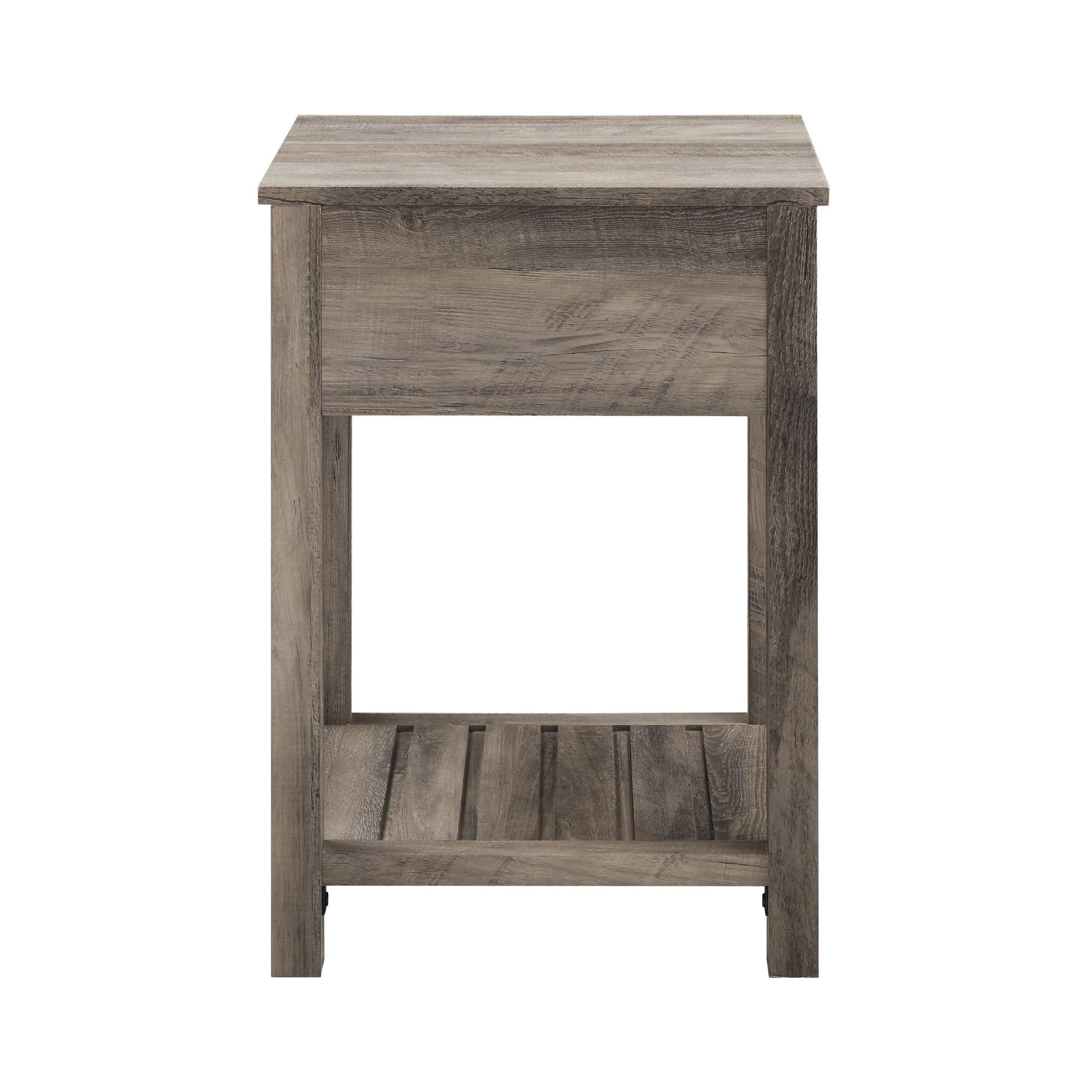 Farmhouse Square Side Accent Table Set-Living-Room Storage