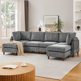 ONBRILL Ottoman Module for Modular Sectional Sofa Couch for Living Room,Dark Grey(Module - C)