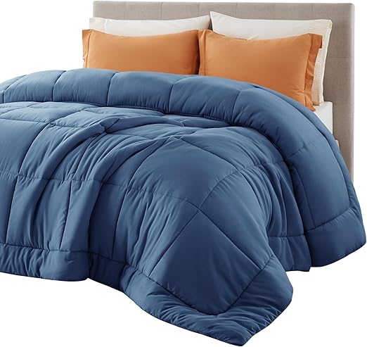 Comforter Duvet Insert - Quilted Comforters Queen Size, All Season Duvet