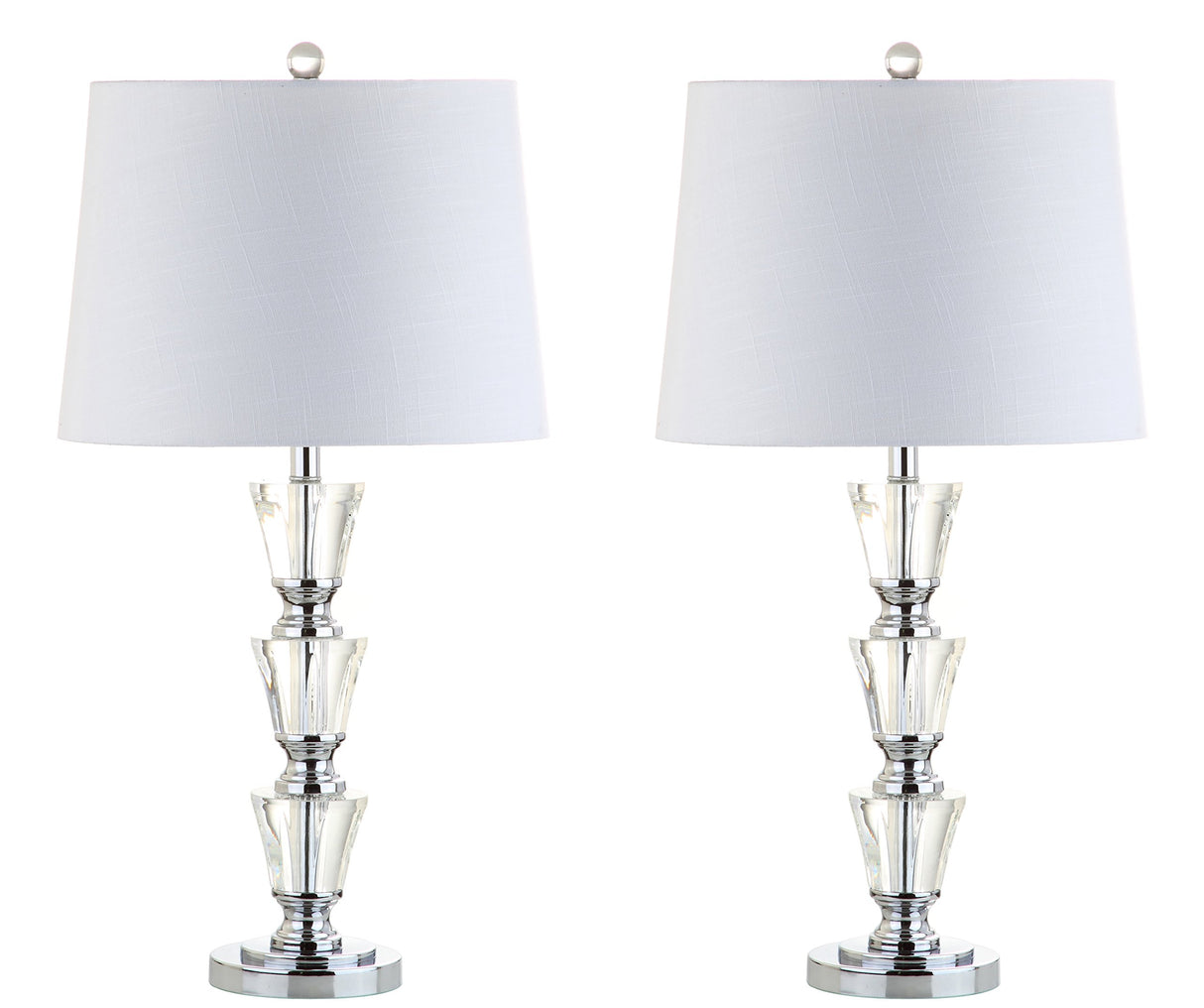 JYL2044A-SET2 Set of 2 Table Lamps Layla 27" Crystal LED Table Lamp