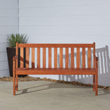 Atlantic Red Brown 5Ft Slatted Eucalyptus Wooden Garden