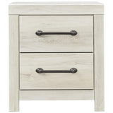 Wooden Two Drawer Setup Nightstand