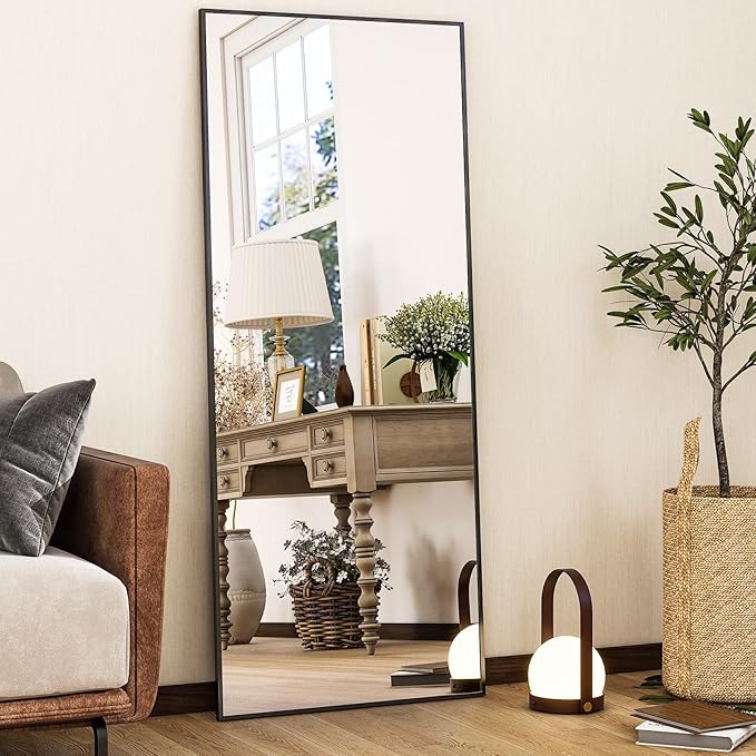 Mirror - Full Body Mirror/Rectangle Floor Mirror Aluminun Alloy Frame Body Mirror