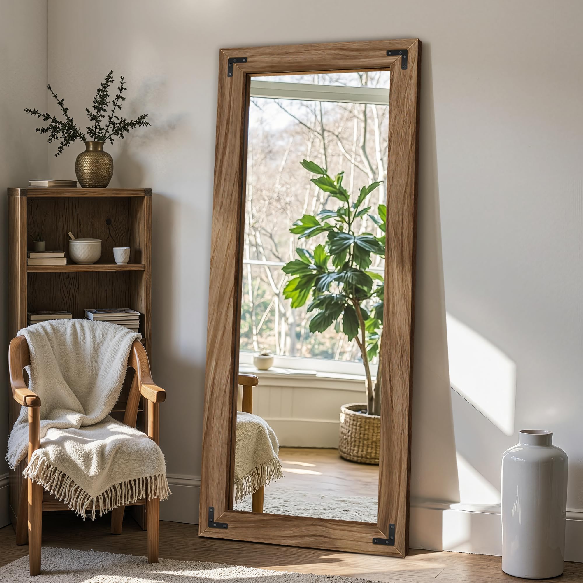 Rustic Farmhouse Full Length Mirror 55x22
