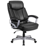 HERCULES Series Big & Tall 500 lb. Rated Black LeatherSoft Executive