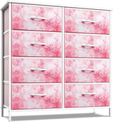 Kids Dresser with 12 Drawers - Chest Organizer Unit with Steel Frame Wood Top & Handle