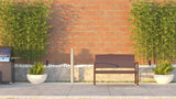 Miles Patio PU Wicker Steel Frame