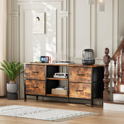 TV Stand Dresser for Bedroom, Entertainment Center with Power Outlet for 50" TV,