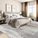 9x12 Washable Area Rug - Abstract Modern Design for Living Room & Bedroom