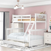 Bunk Bed Twin Over Full Wood Bunk Beds Frame