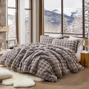 Snowball Chunky Bunny Oversized King Comforter Set - Icy Mocha