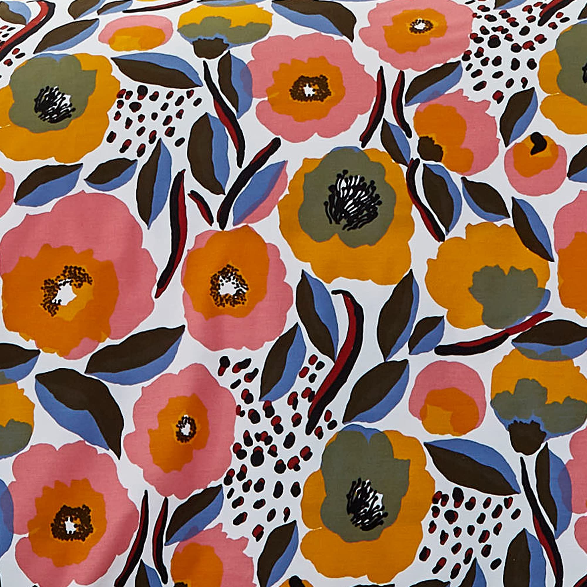 Queen Comforter Set, Cotton Percale Bedding with Matching Shams, All Season Home