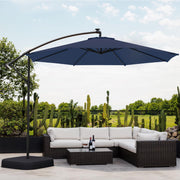 10ft Patio Umbrella with Base Included, Outdoor Offset Cantilever Umbrella