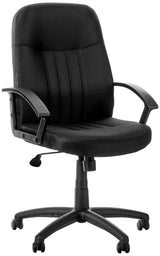 Mid Back Fabric Managers Chair in Black