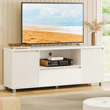 63in TV Stand for TVs up to 70", Fluted Entertainment Center