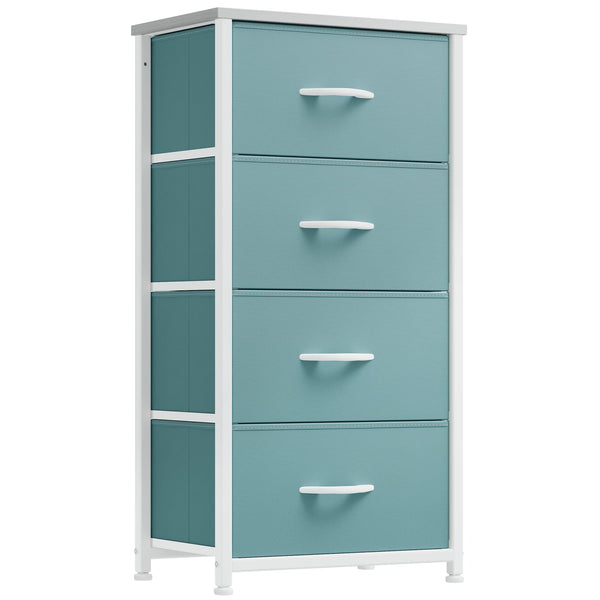 Dresser with 4 Drawers - Fabric Storage Tower