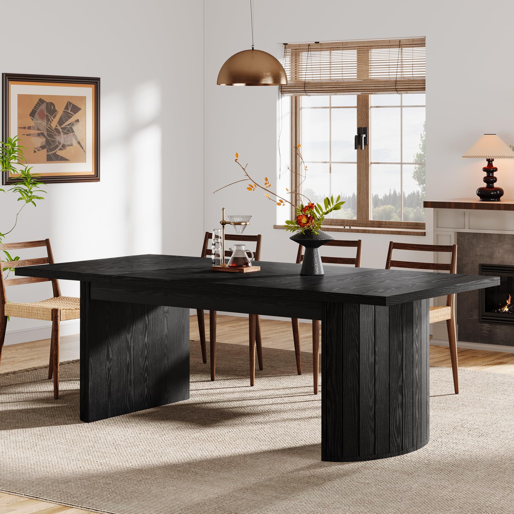 78.7" Extra Long Dining Table for 6-8 People