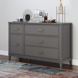 Stella Wide Dresser, 1, Graphite Gray