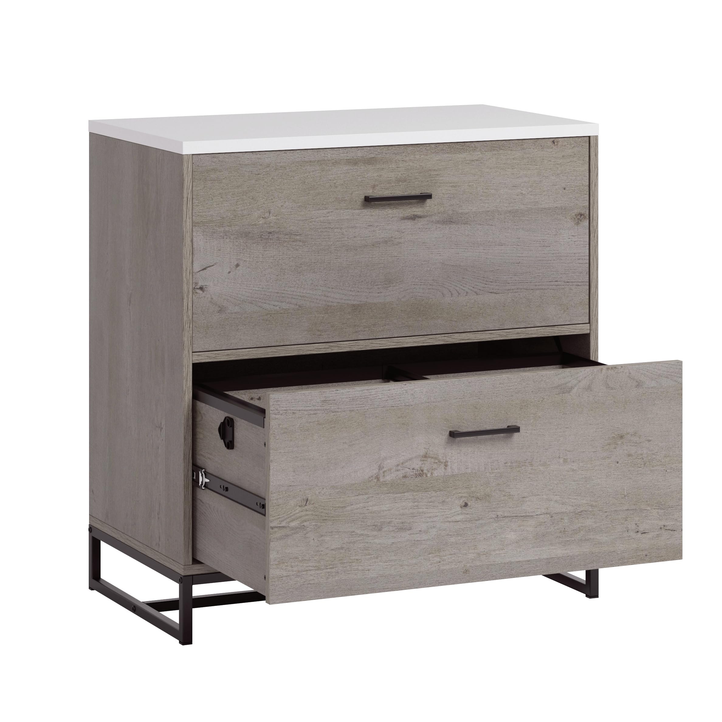 Tremont Row 2-Drawer Lateral File Cabinet, Mystic Oak Finish