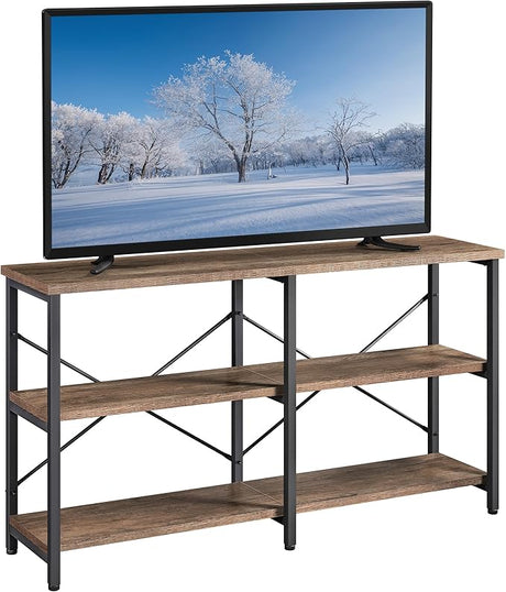 TV Stand for TV up to 65 Inch, 55 Inch Media Console Table with 3-Tier Storage