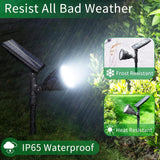 600 LM Solar Spotlights Outdoor for Garden,IP65 Waterproof Solar Spot