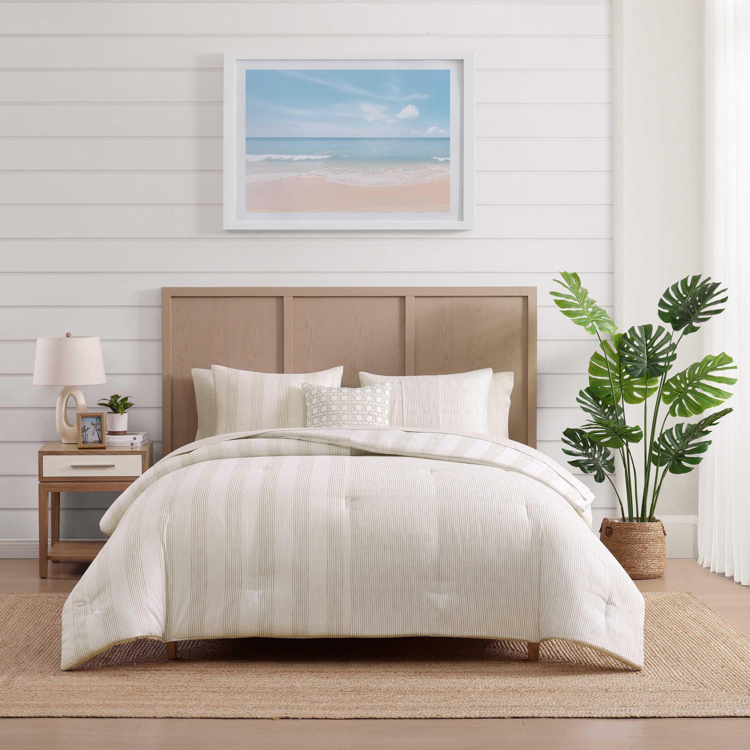 King Bedding Set - 8 Piece Comforter Set with Matching Sheets & Throw Pillow