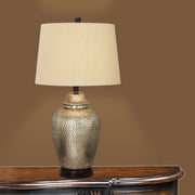 W-5123 Metal Table Lamp, 27.5", Oil Rubbed Bronze/Antique Brown Mercury